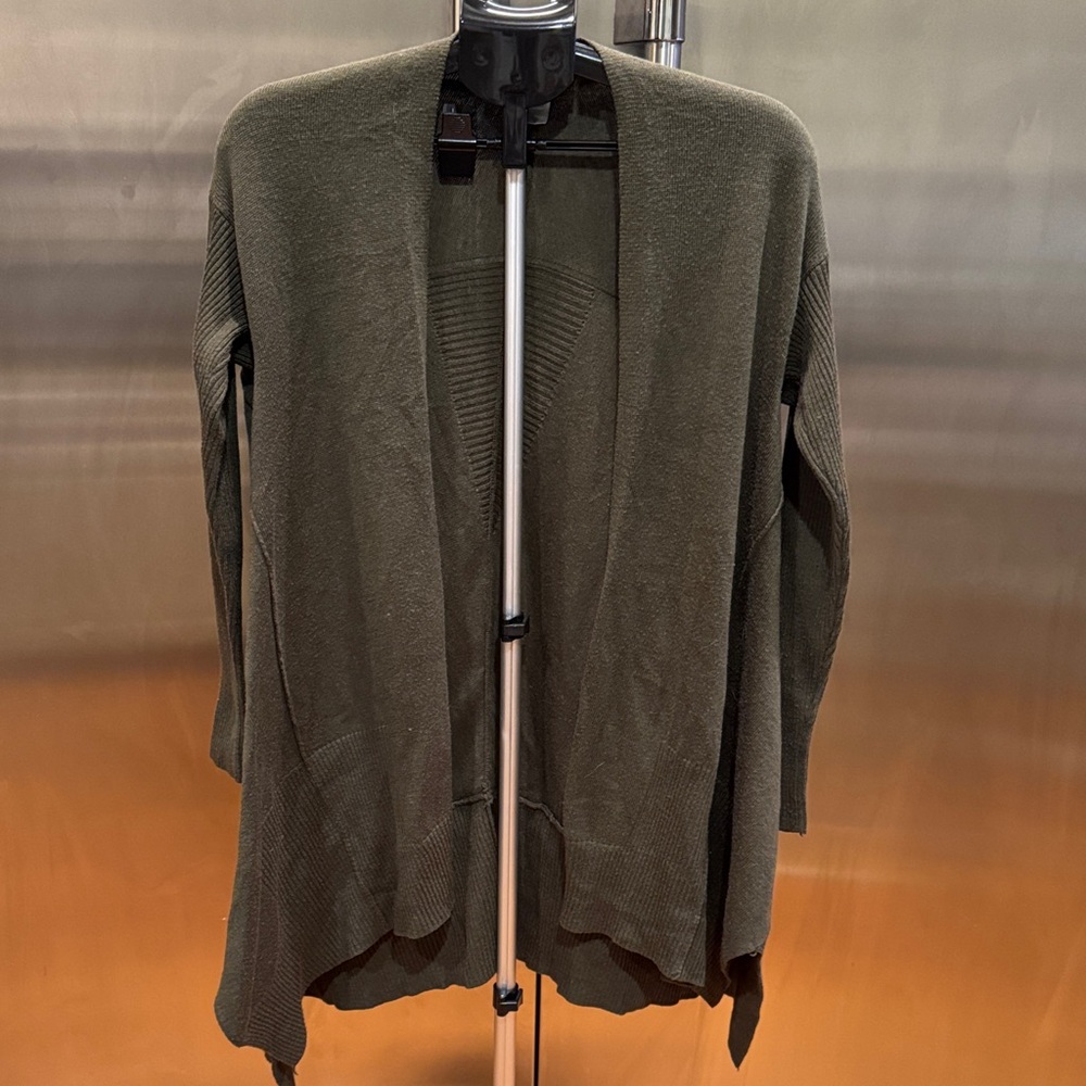 She and Sky Dark Olive Cardigan